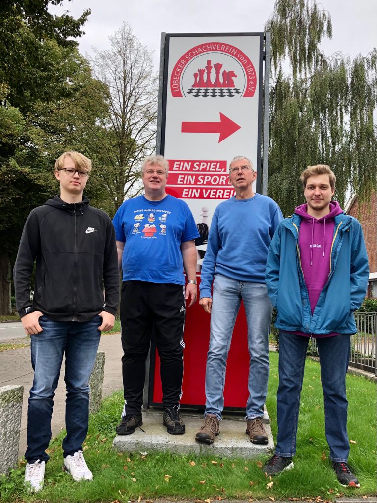 Matthes Bendixen, Birger Boyens, Dr.Holger Ohst und Kay Rahtkens in Lübeck